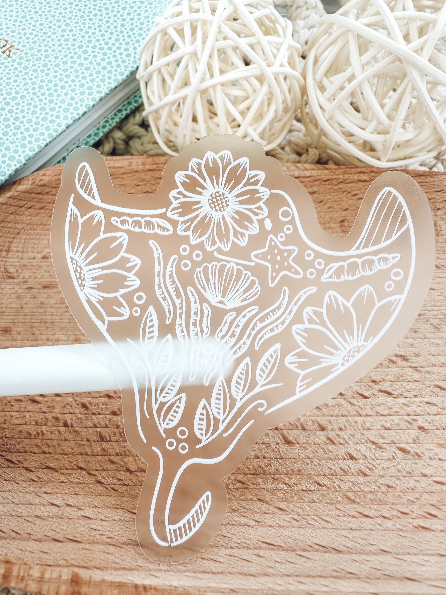 Manta Ray Vinyl Sticker