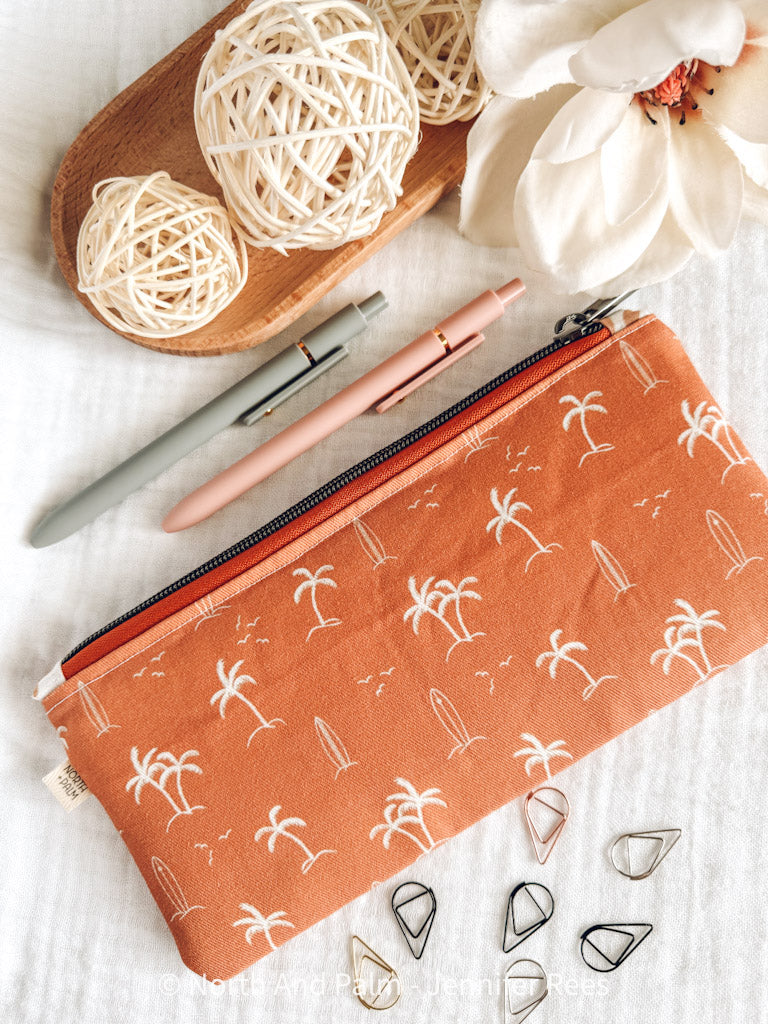 Orange Beach Days Medium Pouch