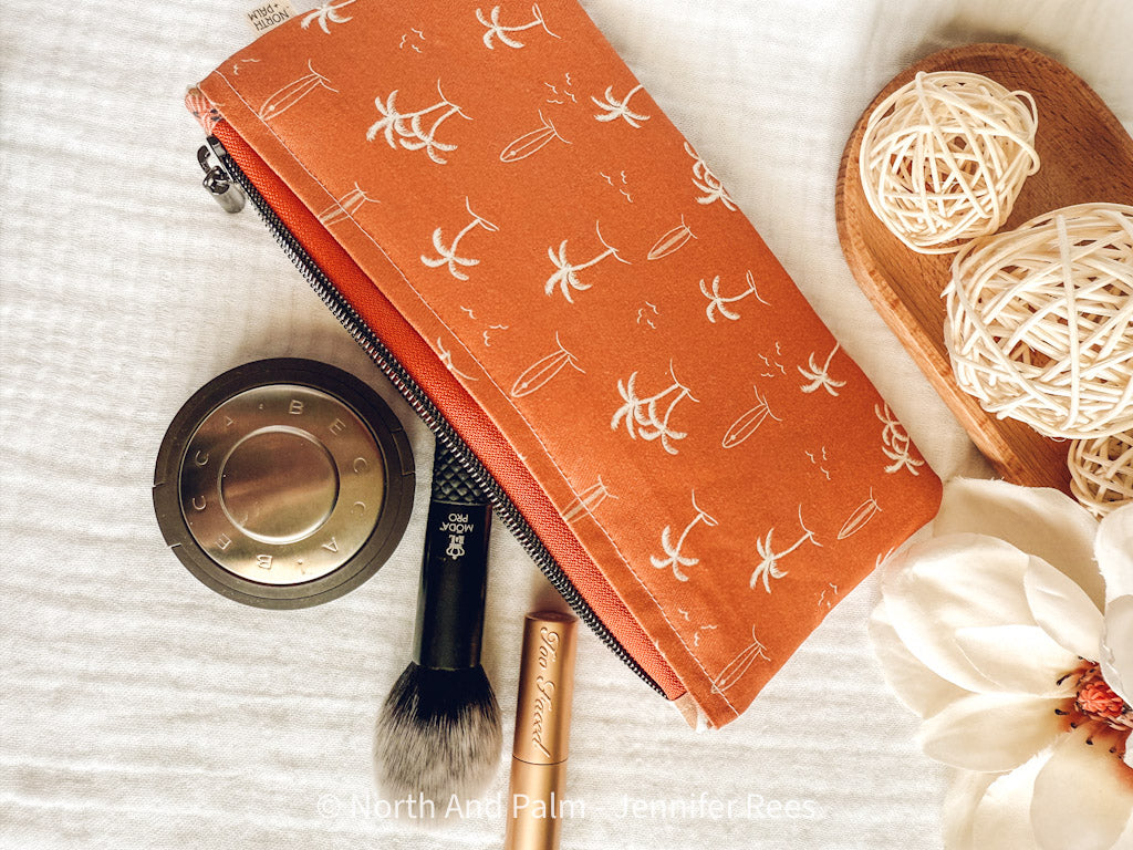 Orange Beach Days Medium Pouch