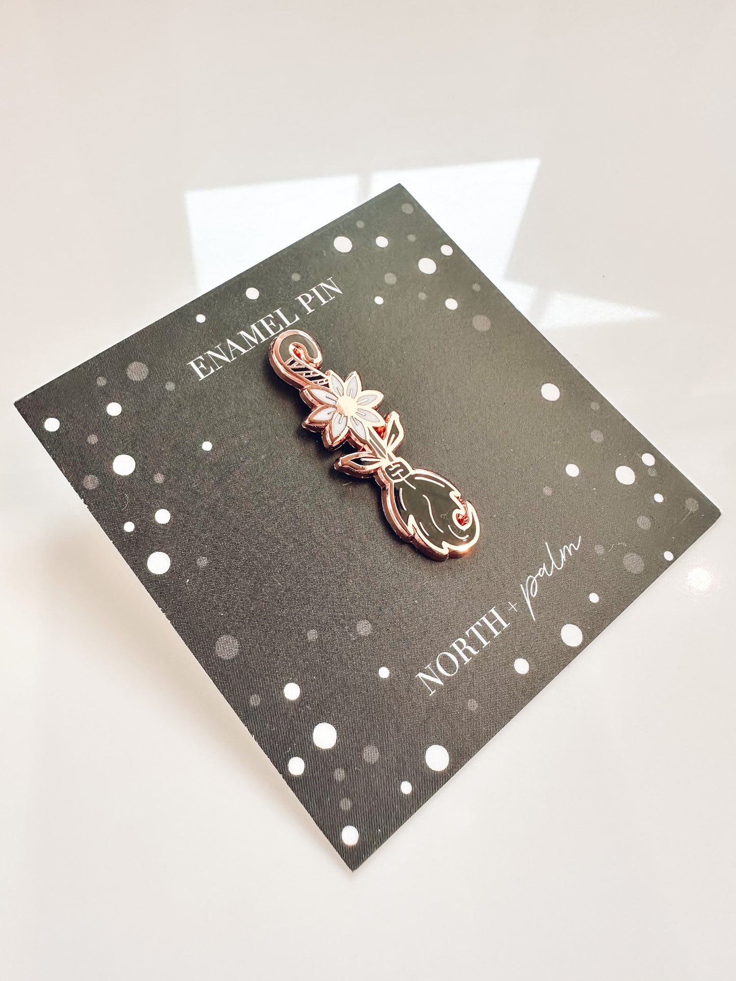 Witch's Broom Enamel Pin