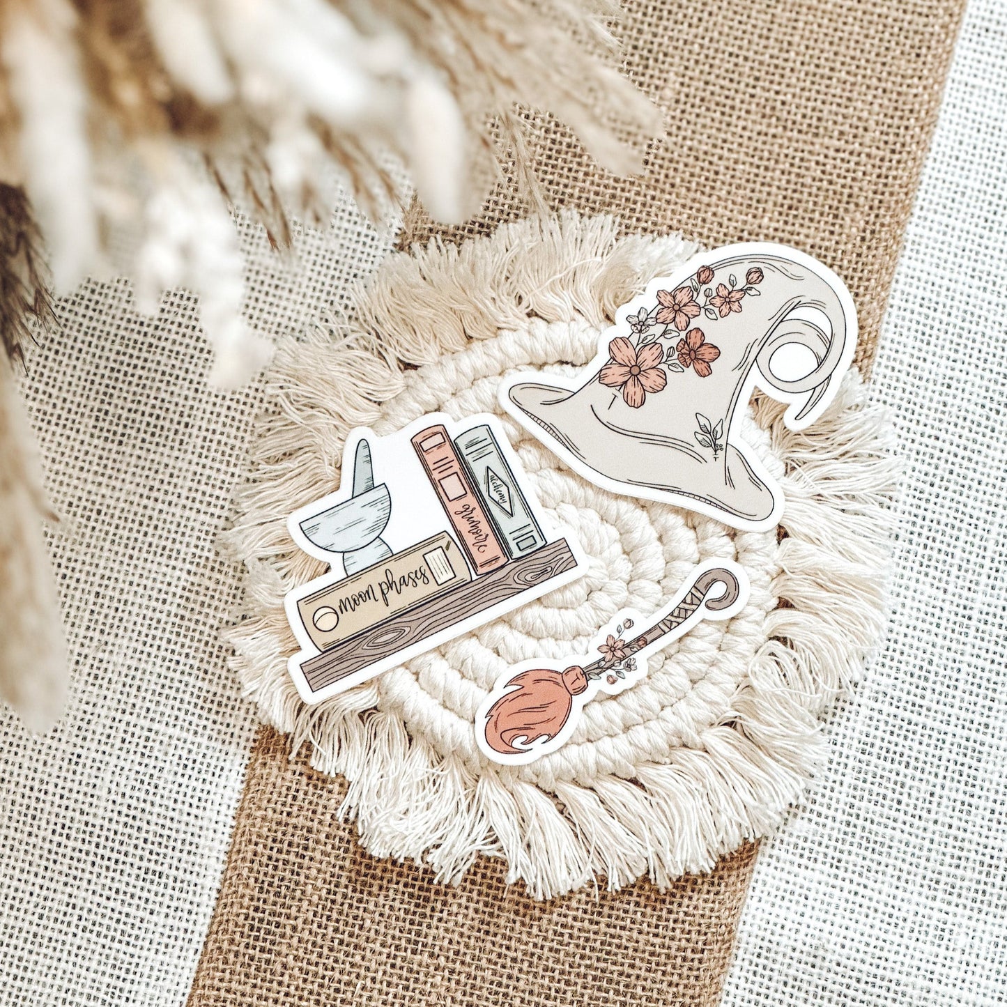Witch's Bookshelf Vinyl Sticker
