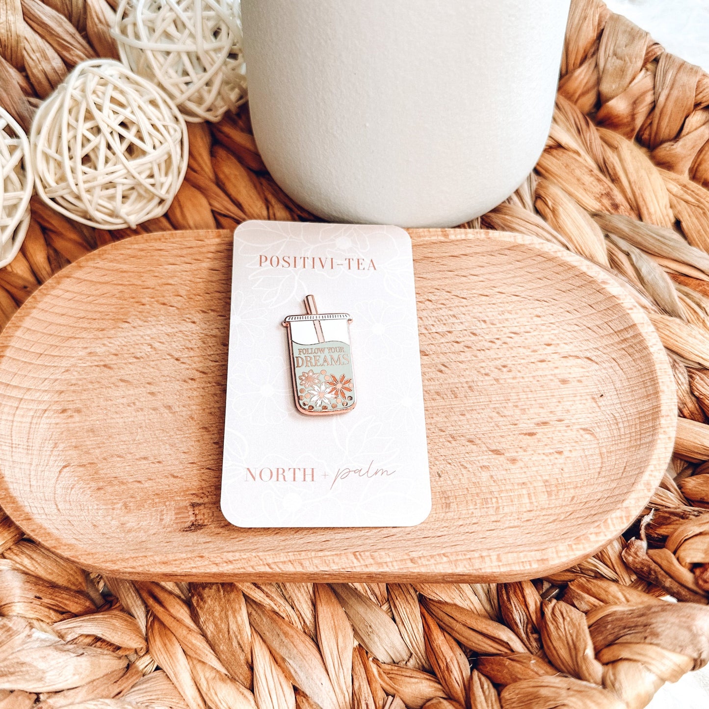 Boba Tea Enamel Pin