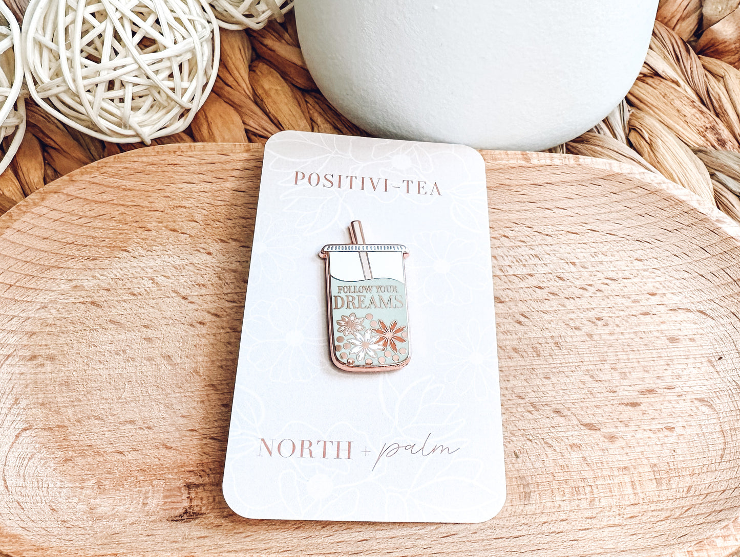 Boba Tea Enamel Pin