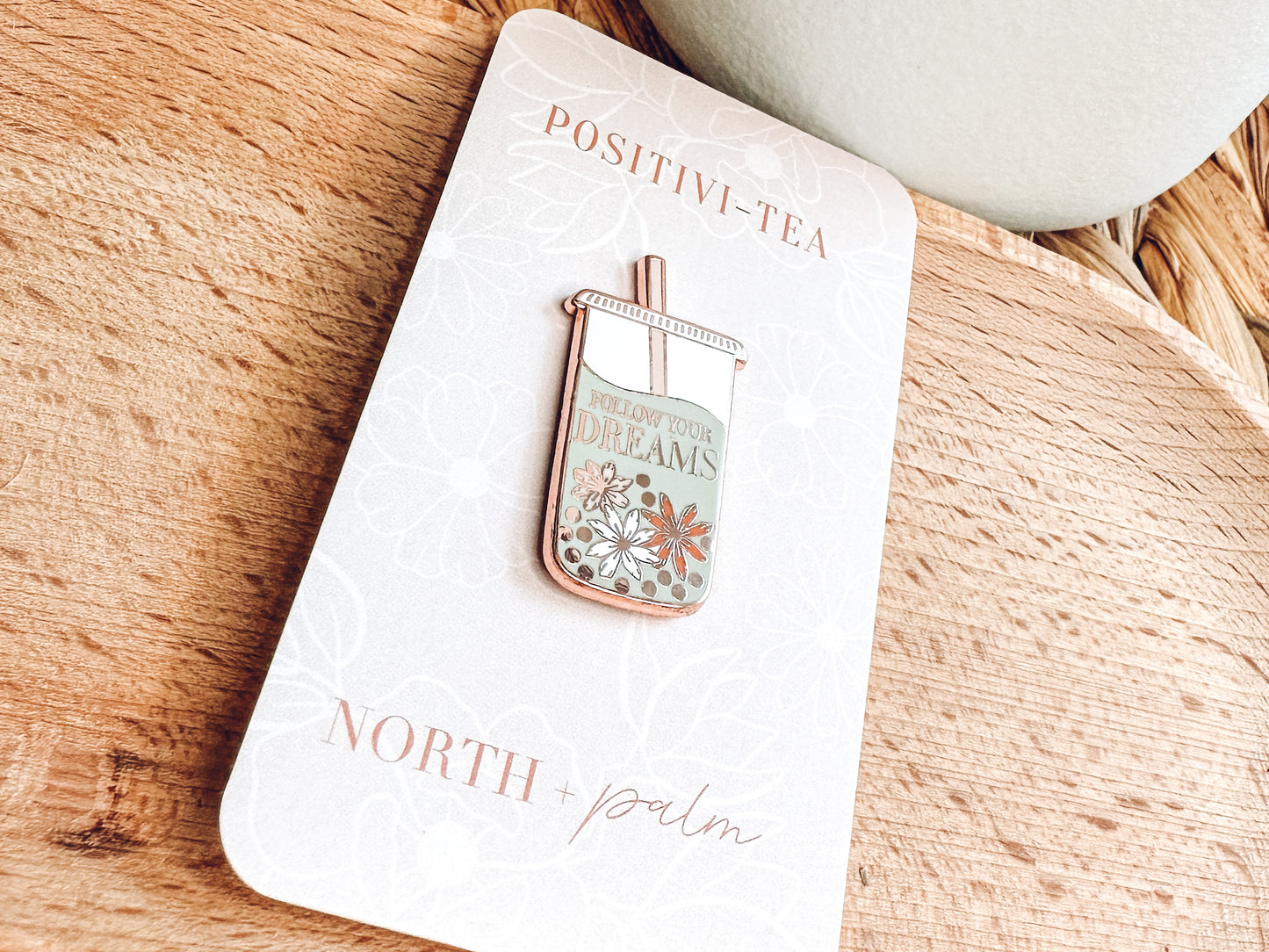 Boba Tea Enamel Pin
