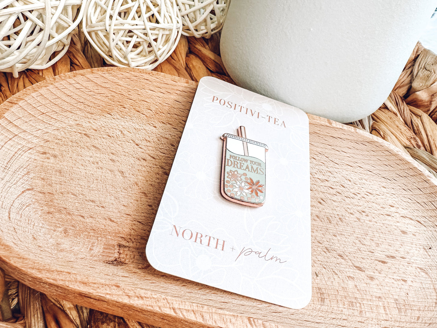 Boba Tea Enamel Pin