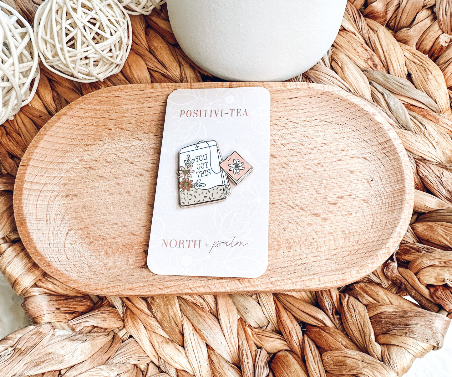 Teabag Enamel Pin