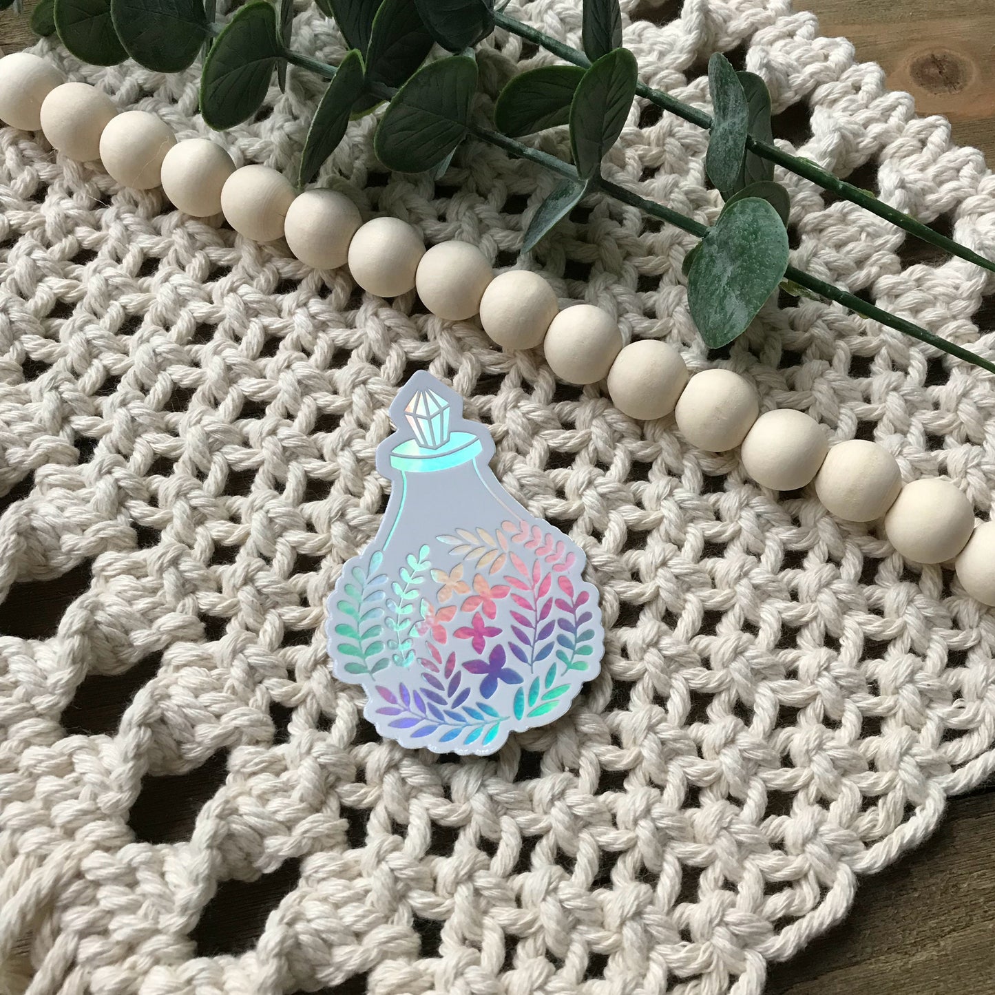 Holographic Potion Bottle Vinyl Sticker
