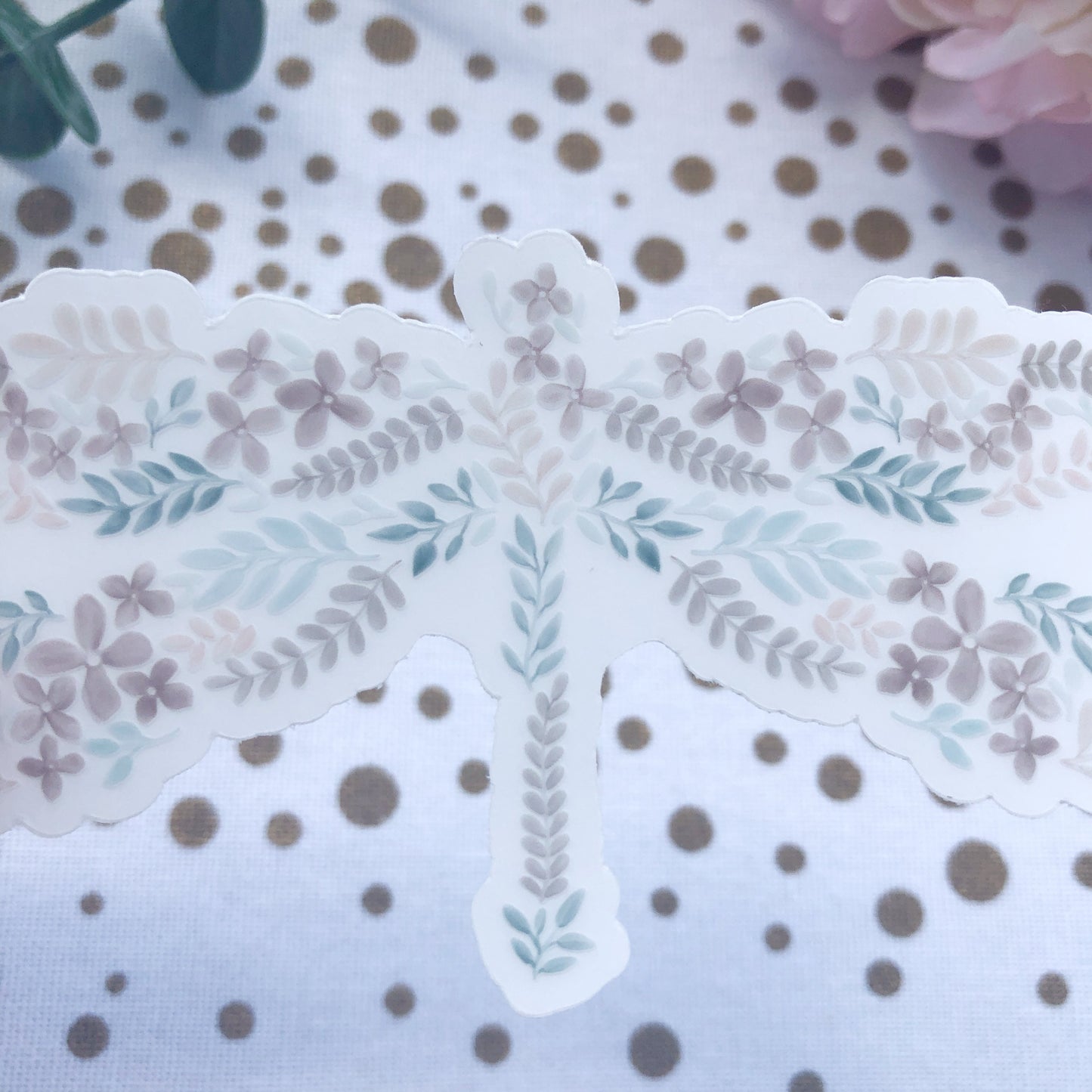 Watercolor Dragonfly Vinyl Sticker