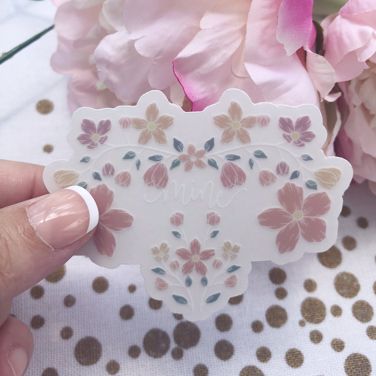 Floral Mine Vinyl Sticker