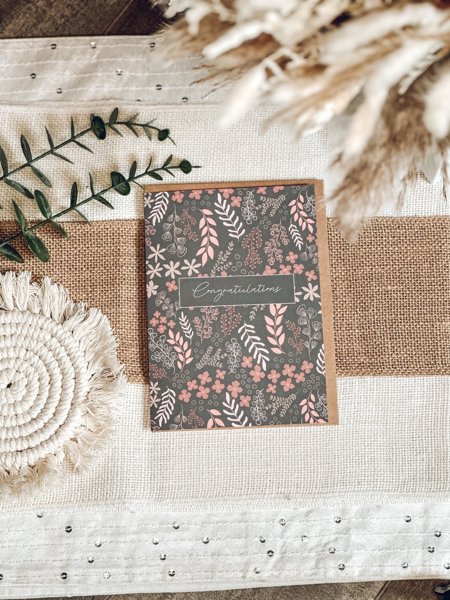 Floral pattern greeting cards