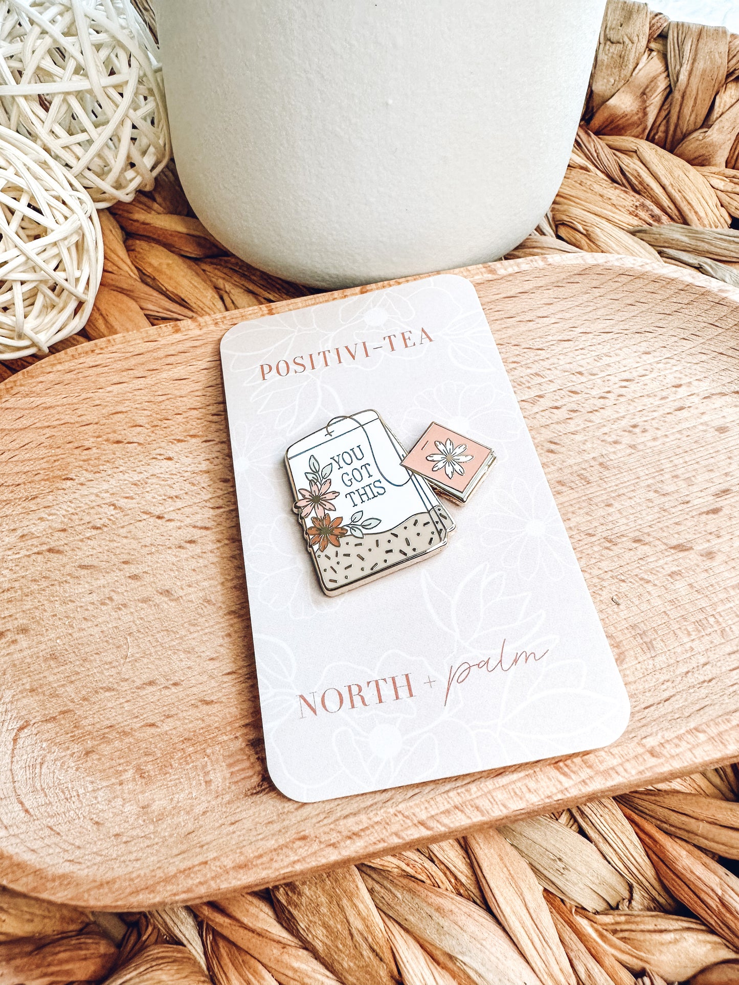 Teabag Enamel Pin