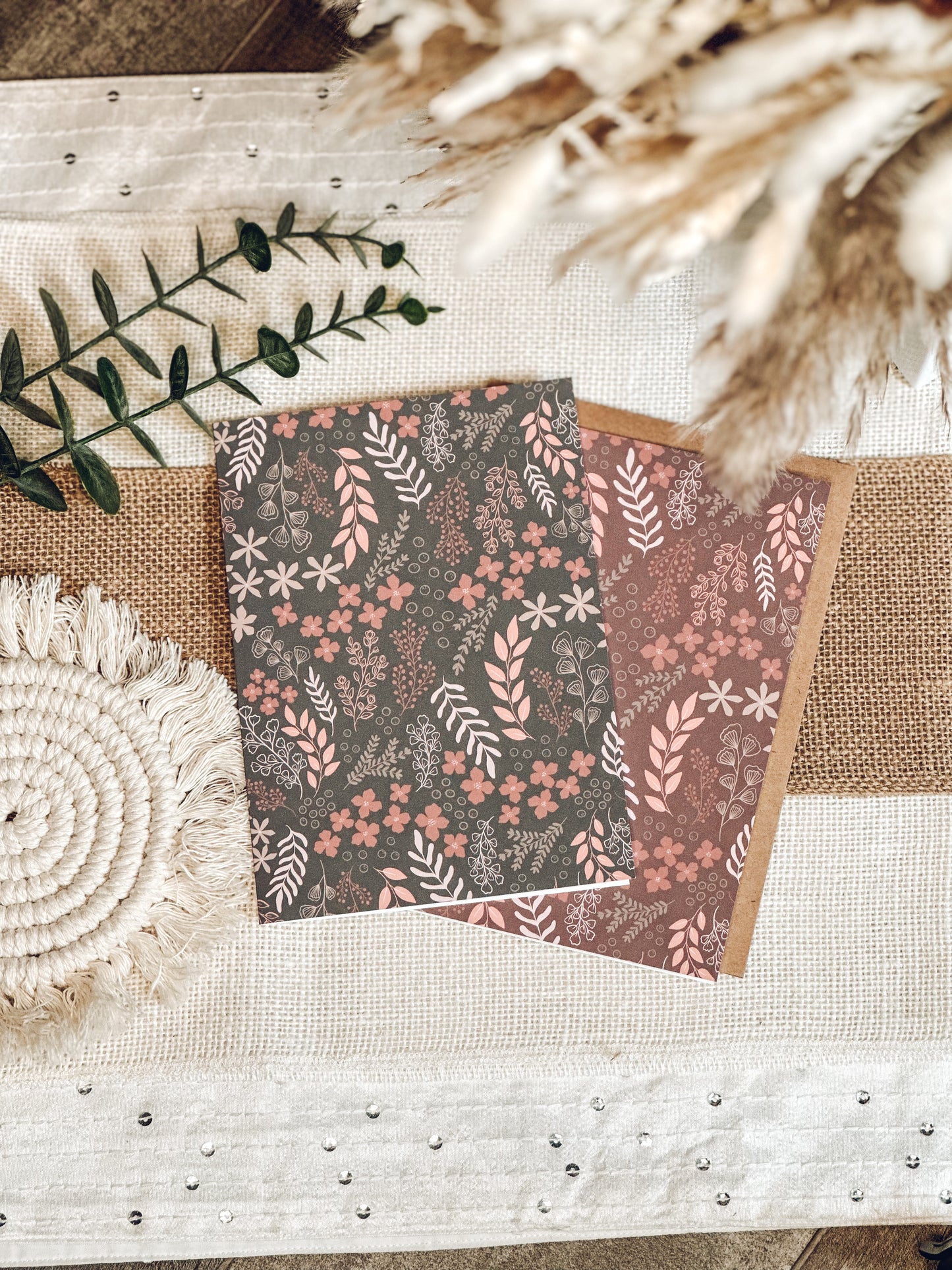 Floral pattern greeting cards