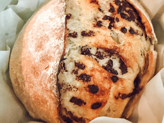 Chocolate Chip Croissant Sourdough Loaf