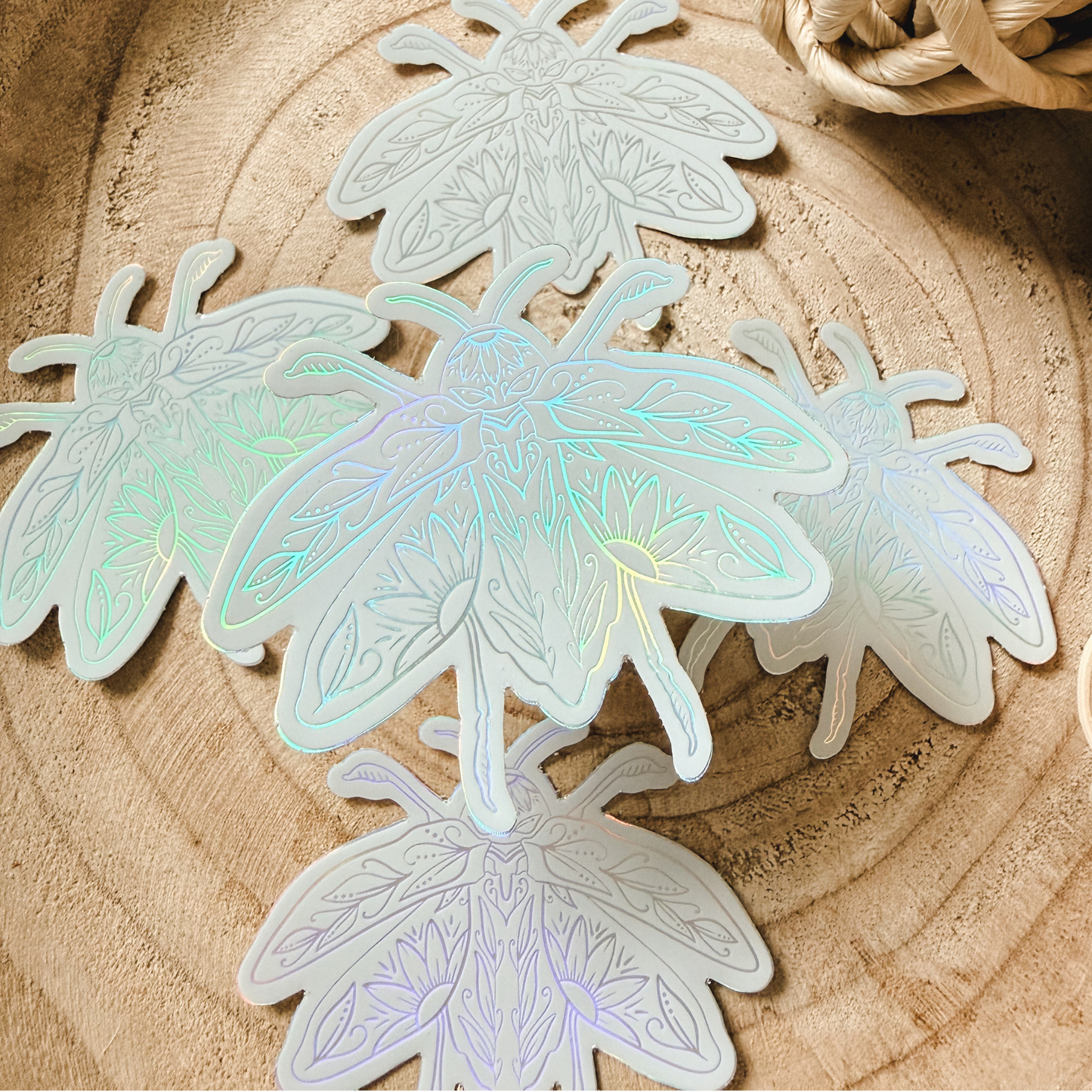Holographic Beetle One | Shimmering Vinyl Die-Cut | Water Bottle & Laptop Decal