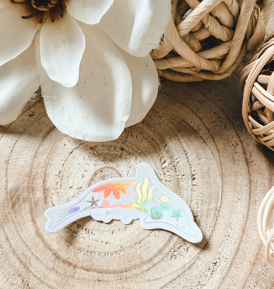 Holographic Dolphin | Shimmering Vinyl Die-Cut | Water Bottle & Laptop Decal (Copy)