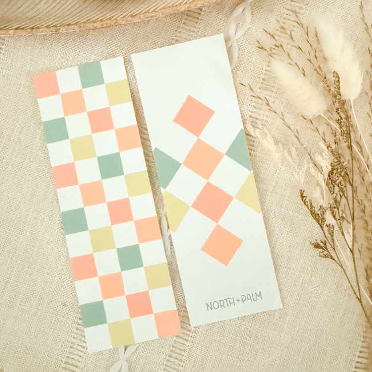 Coastal Checkered Bookmark