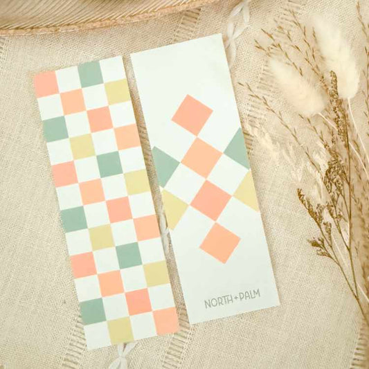 Coastal Checkered Bookmark