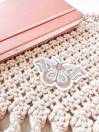 Pastel Butterfly Sticker | Soft Watercolor Vinyl Die-Cut | Water Bottle & Laptop Decal
