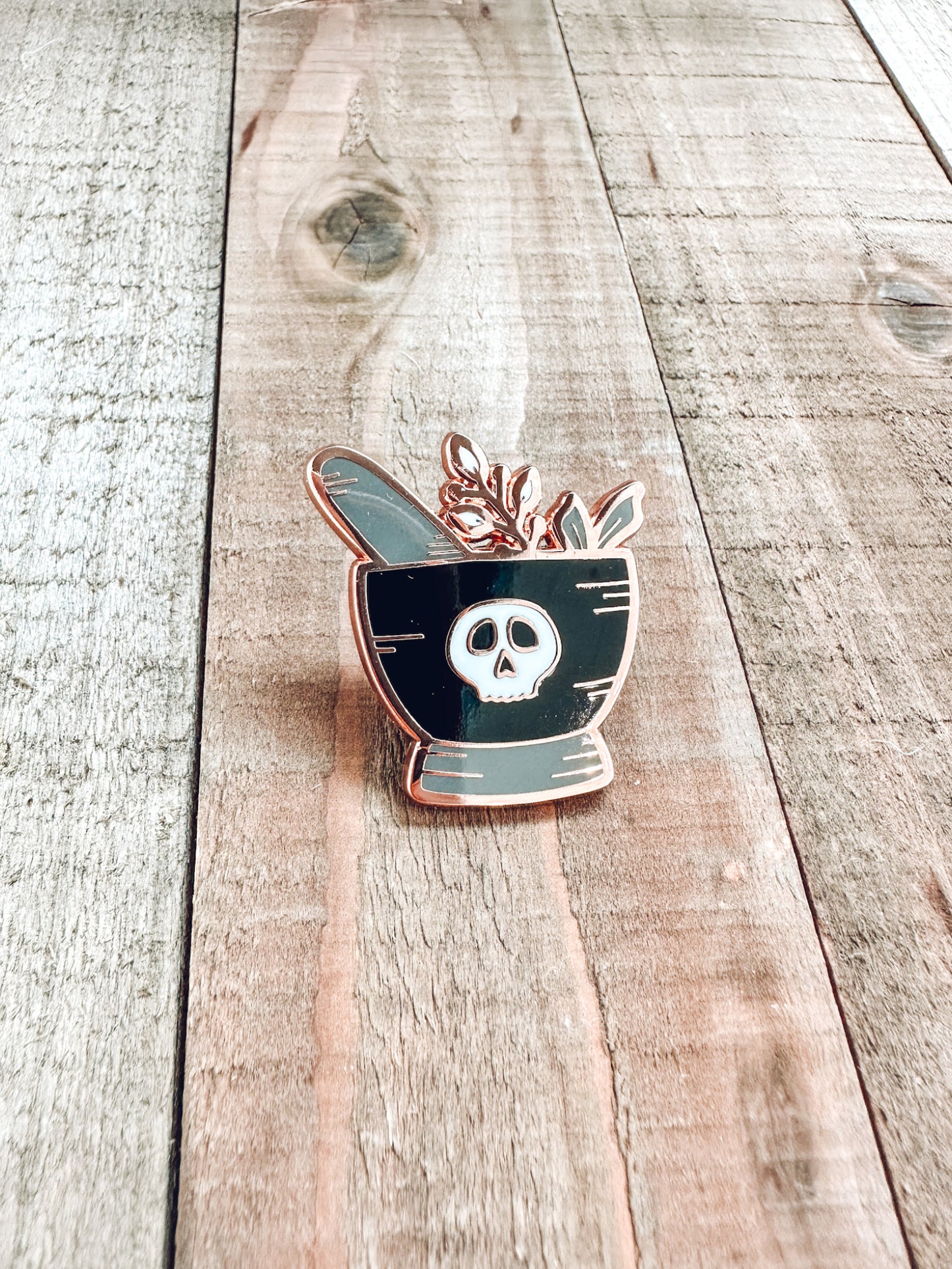 Mortar and Pestle Enamel Pin