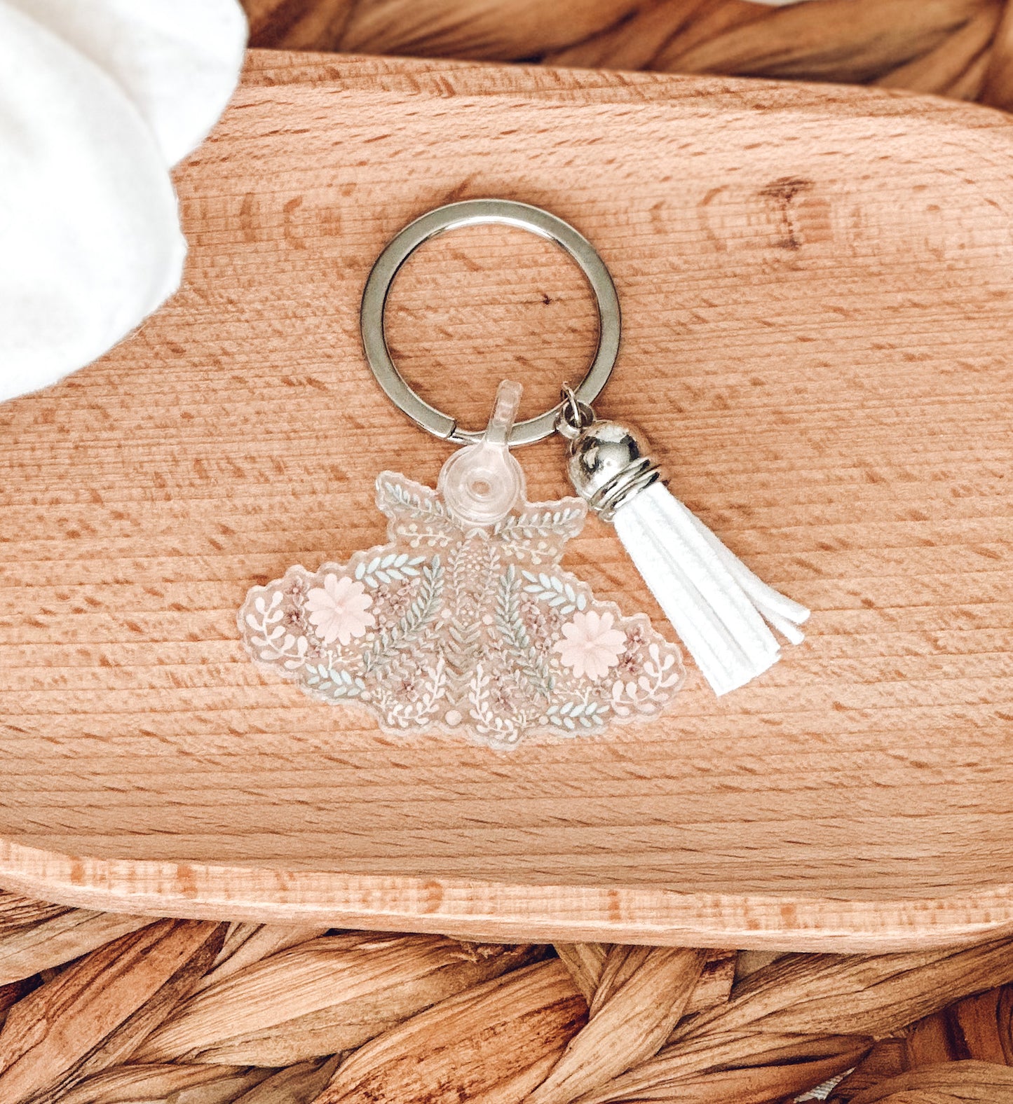 Moth Acrylic Keychain