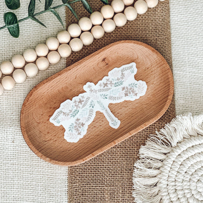 Watercolor Dragonfly Sticker | Botanical Floral Vinyl Die-Cut | Water Bottle & Laptop Decal