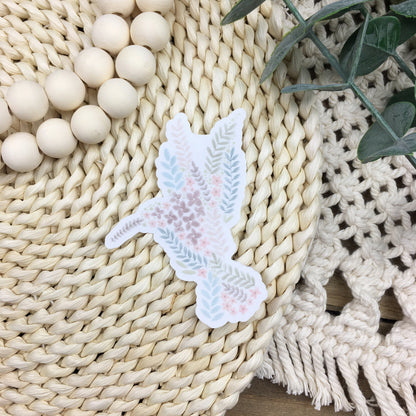 Watercolor Hummingbird Sticker | Botanical Vinyl Die-Cut | Water Bottle & Journal Decal