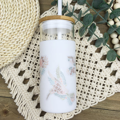 Watercolor Hummingbird Sticker | Botanical Vinyl Die-Cut | Water Bottle & Journal Decal